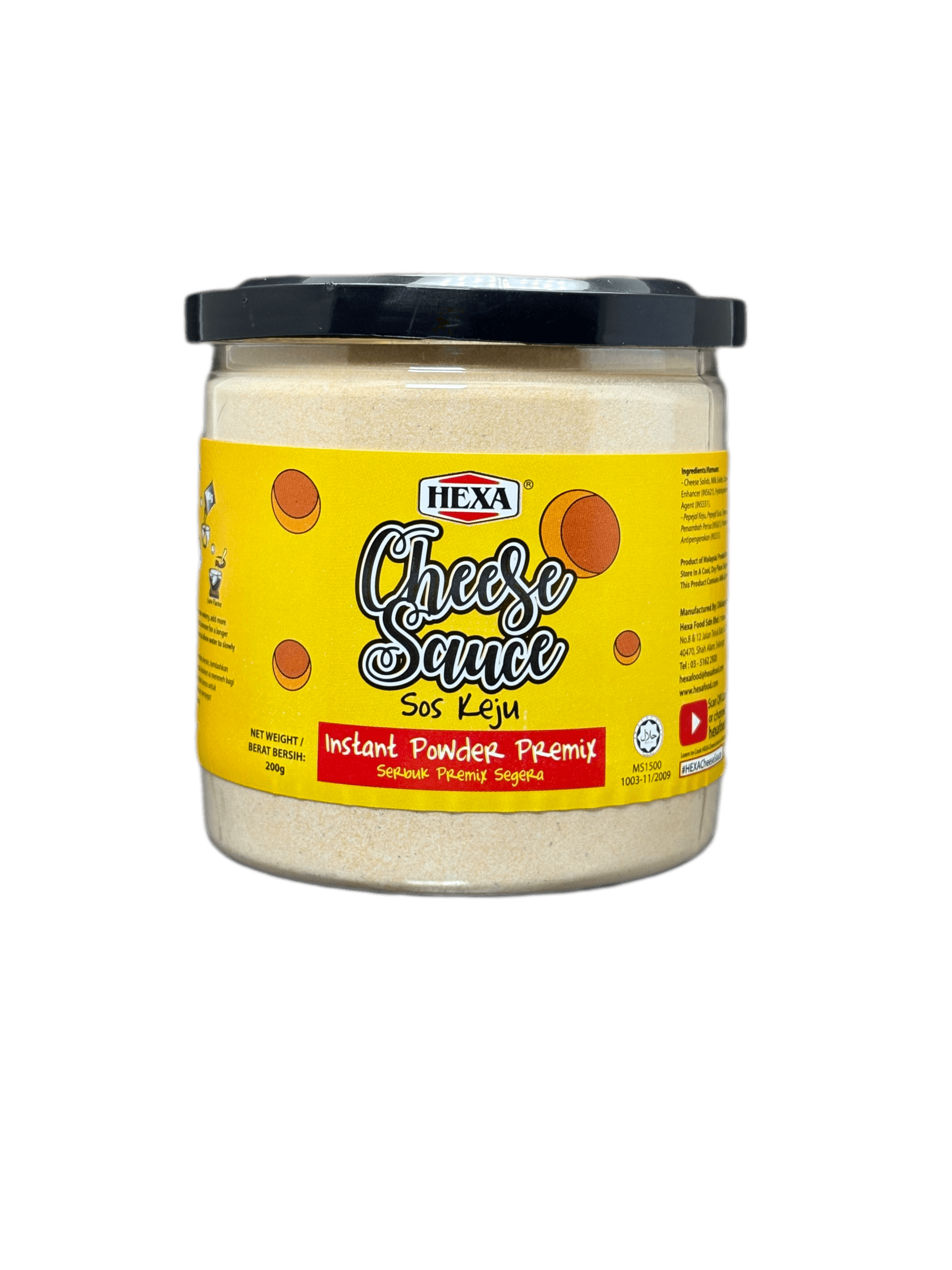 HEXA Cheese Sauce Original 200g premix — retail Malaysia