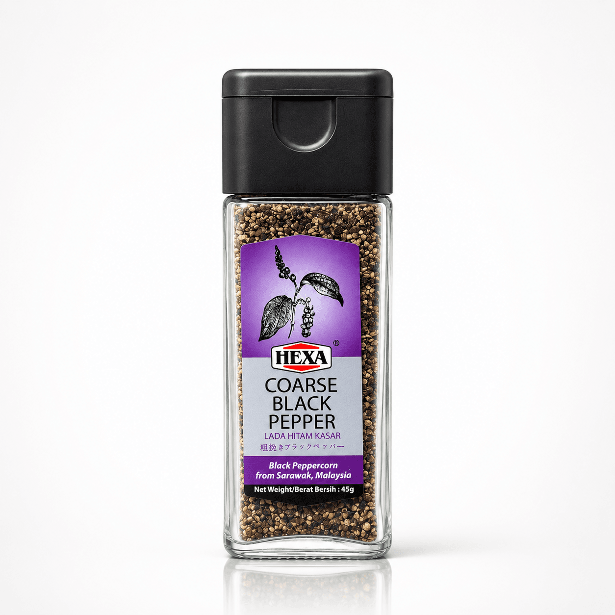 HEXA Coarse Black Pepper 45g — Sarawak retail Malaysia