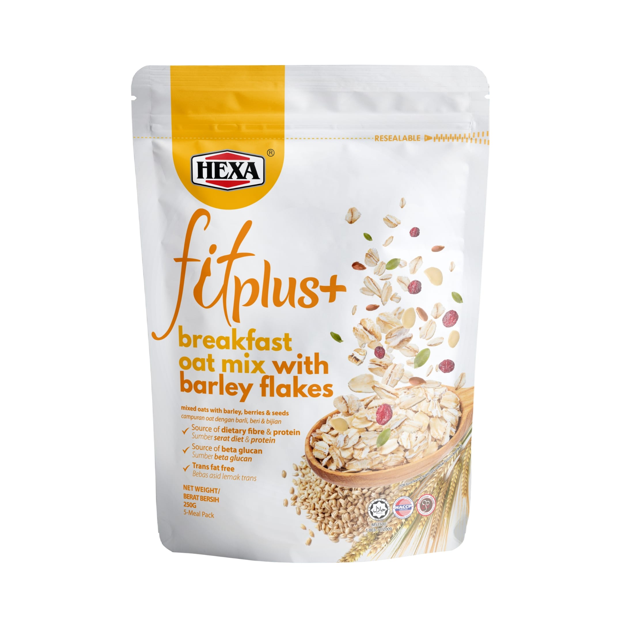 HEXA Barley Fitplus 250g — retail healthy beverage Malaysia
