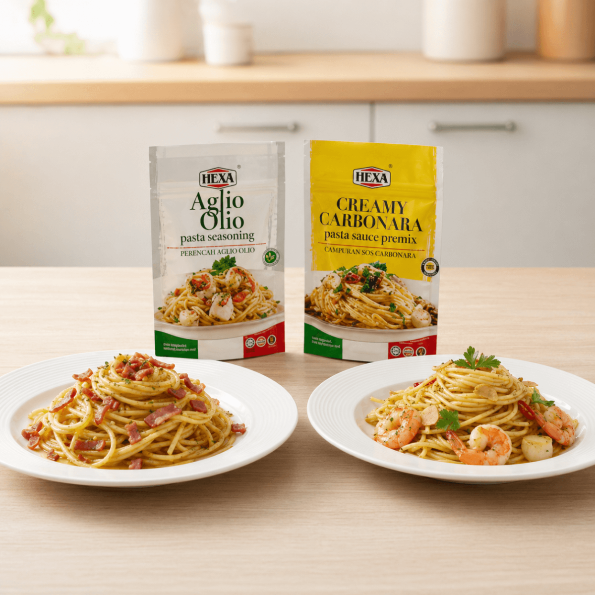 Aglo N Carbonara Dish