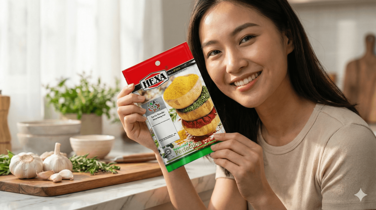 Garlic powder landscape