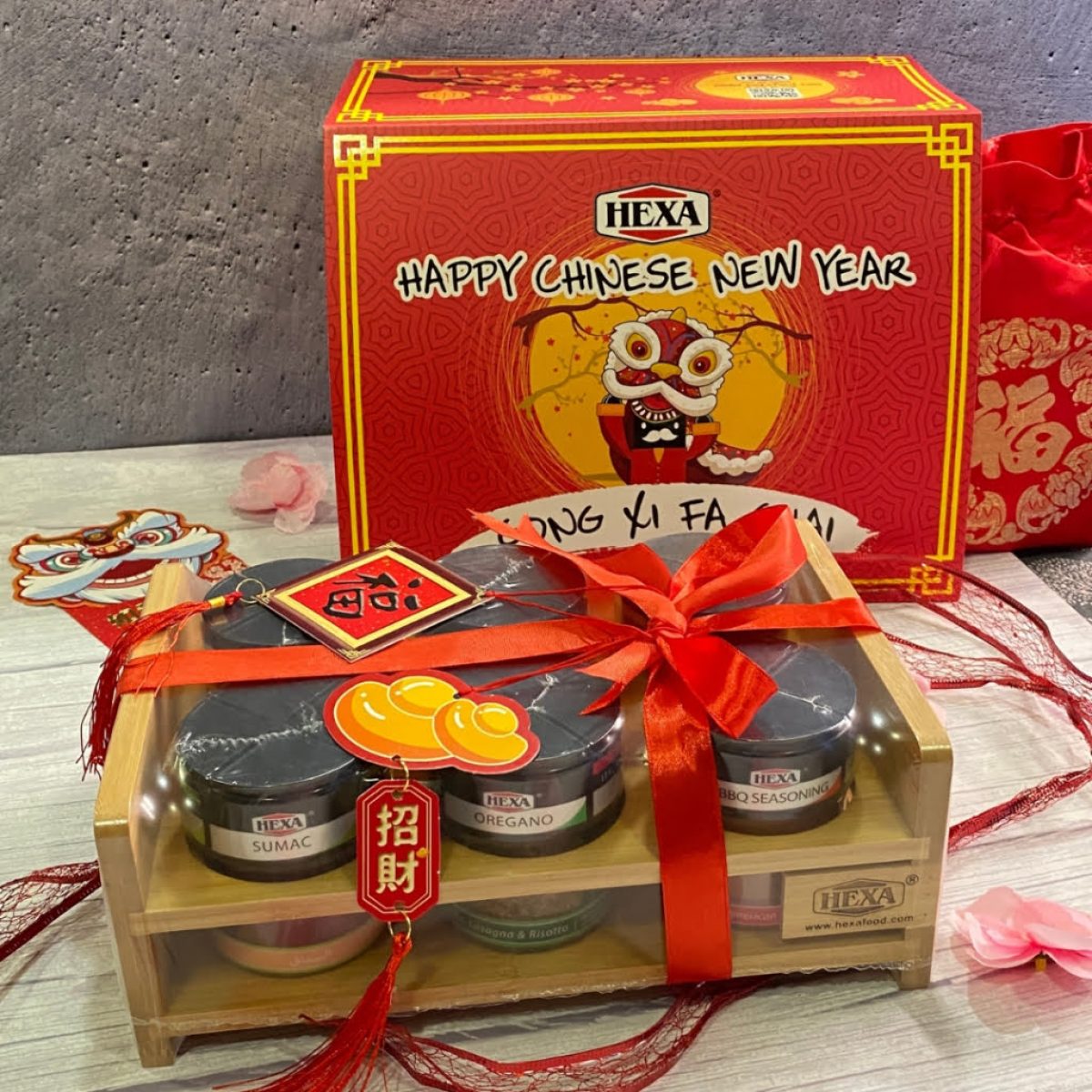 HEXA CNY Wooden Gift Set