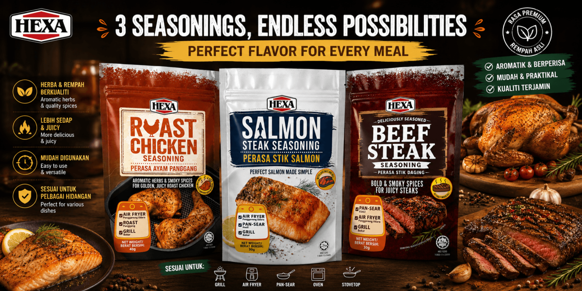 Hexa Seasonings Endless Flavor Possibilities