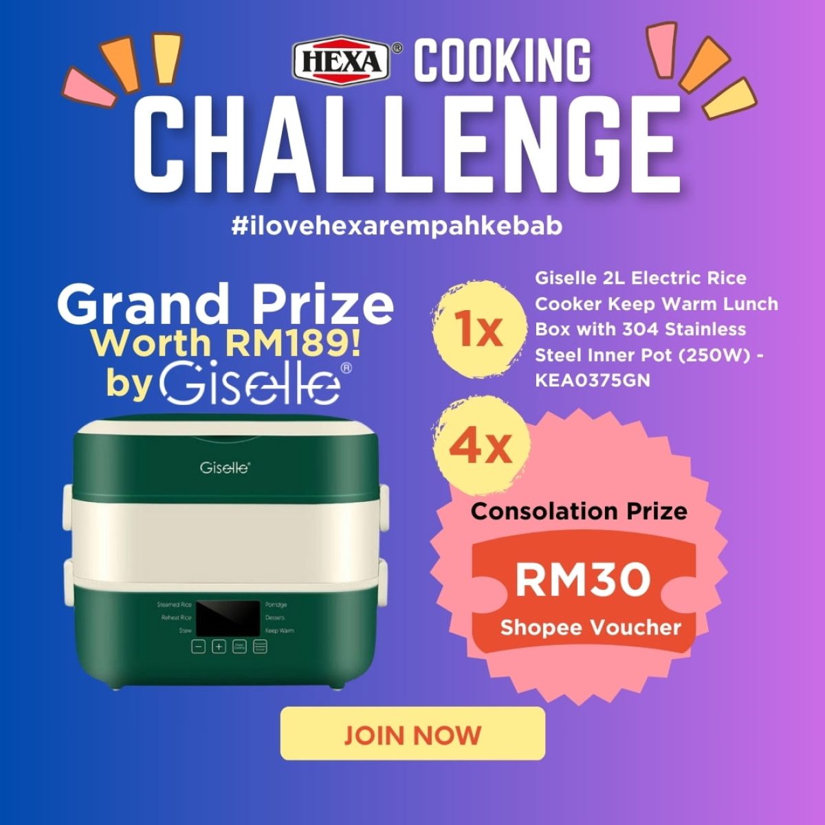 Ilovehexarempahkebab cooking challenge Grand Prize
