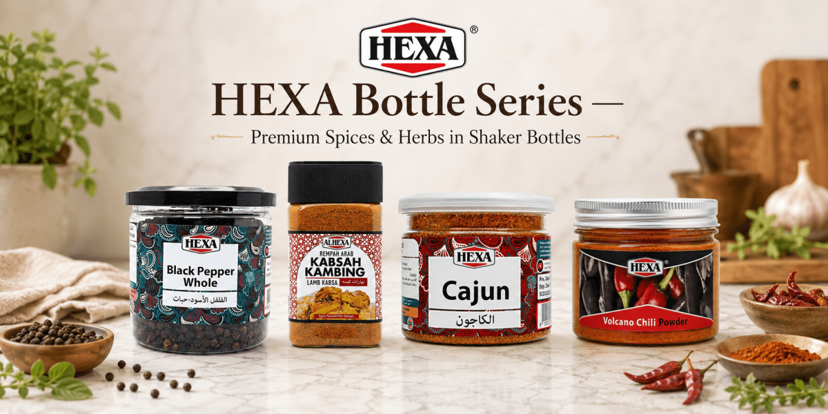 Spice collection in a kitchen setting