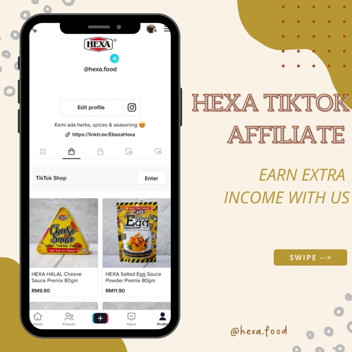 HEXA TikTok Affiliate