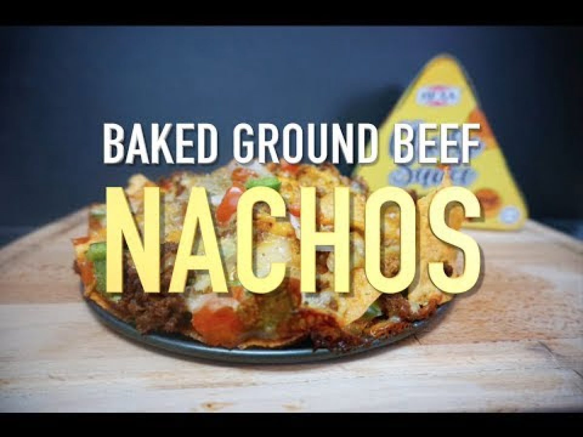 baked ground beef nachos